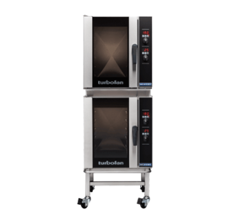 Turbofan E33D5/2C Digital Electric Convection Oven Double Stacked With Castor Base Stand