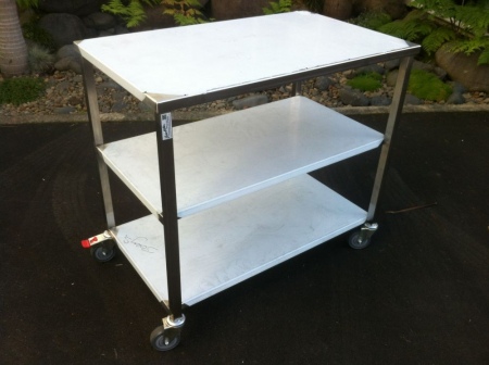 Stainless Steel 3 Tier Trolley
