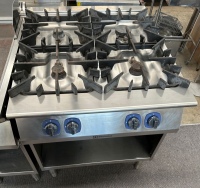 Electrolux 900XP 4 Burner Gas Cook Top on Open Cabinet Base POA