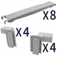 Corner Kit 450mm Aluminium Shelving
