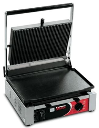 Sirman Contact Grill Single Ribbed Top and Smooth Base
