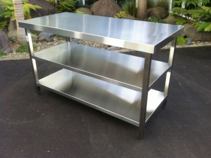 Stainless Steel Prep Benches & Stainless steel shelving