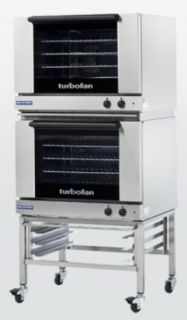 Turbofan E28M4/2 - Full Size Tray Manual Electric Convection Ovens Double Stacked 