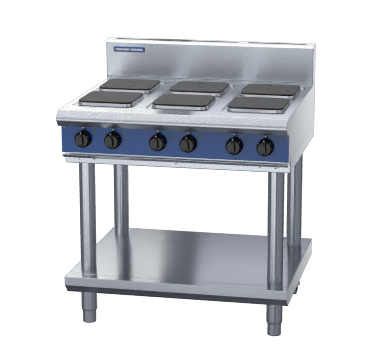 Blue Seal E516S-LS 6 Hob Electric Cooktop on Leg Stand, sealed hobs