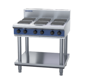 Blue Seal E516S-LS 6 Hob Electric Cooktop on Leg Stand, sealed hobs
