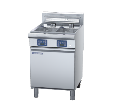 Blue Seal E66E Electric Twin Pan Fryer with Digital Display & Product Timers 