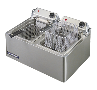 Bakbar EC62 Electric Twin Tank Fryer 10amp 