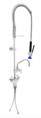 Fisher Pre Rinse Unit Single Deck, Dual Control Valve with 12" Spout