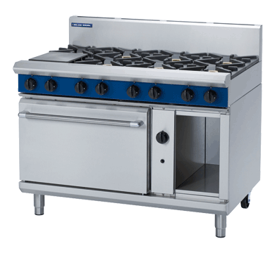 Blue Seal G508D 8 Burner Gas Range on Static Gas Oven