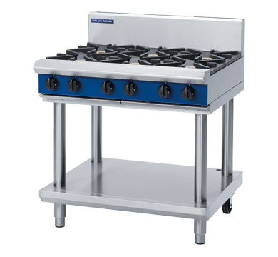 Blue Seal G516D-LS 6 Burner Gas Cooktop on Leg stand