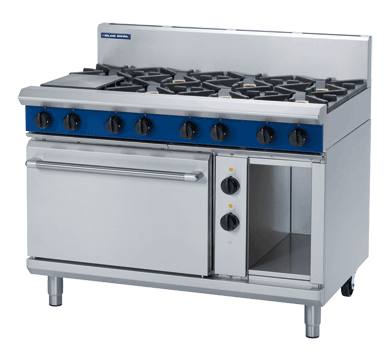 Blue Seal GE508D 8 Burner Gas Range on Static Electric Oven