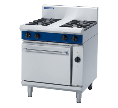 Blue Seal GE54D 4 Burner Gas Range on Electric Convection Oven