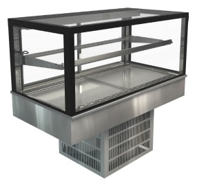 Cossiga GOGRF12 Refrigerated Glass on Glass Counter Top Display Cabinet