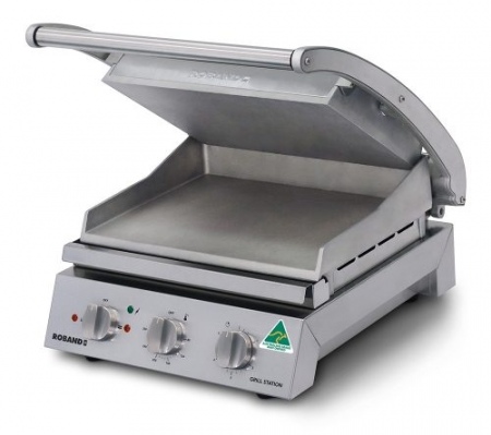 Roband Grill Station GSA610S with Smooth Plates 6 Slice Capacity