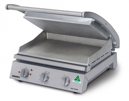 Roband Grill Station GSA810S with Smooth Plates 8 Slice Capacity