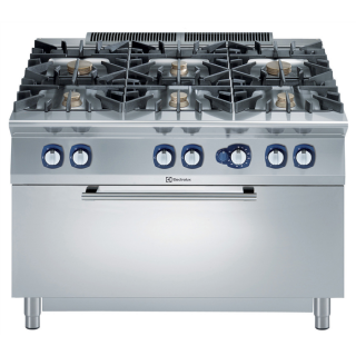 Electrolux 900XP 6 Burner Gas Range on Large Static Gas Oven