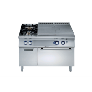 Electrolux 900XP Gas Solid Top on Gas Oven with 2 Burners on cupboard