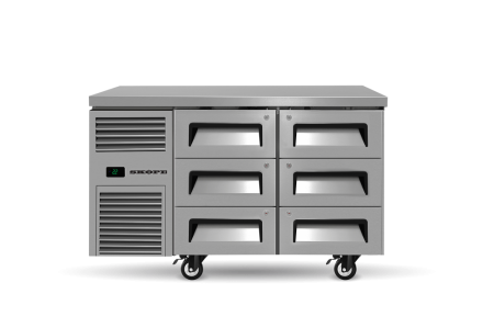 Skope Reflex RF7.UBR.2.D6 6 Drawer Under Counter 1/1GN Chiller