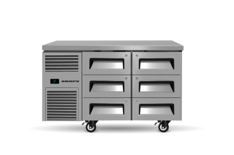 Skope Reflex RF7.UBR.2.D6 6 Drawer Under Counter 1/1GN Chiller