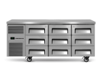 Skope Reflex RF7.UBR.3.D9 9 Drawer Under Counter Fridge