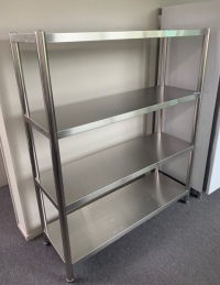 Stainless 4 Tier Shelving Unit #C81