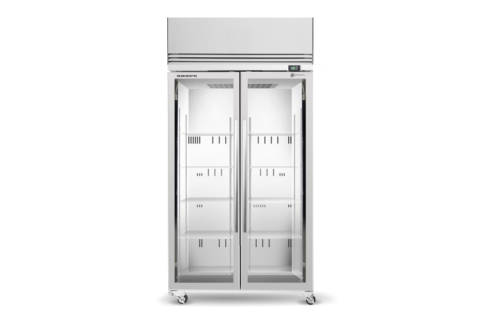 Skope TMF1000N-A Upright Double Glass Door Freezer  980 Litre Capacity
