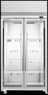 Skope TMF1000N-A Upright Double Glass Door Freezer  980 Litre Capacity